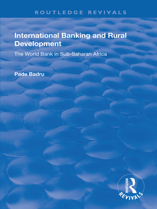 Title details for International Banking and Rural Development by Pade Badru - Available